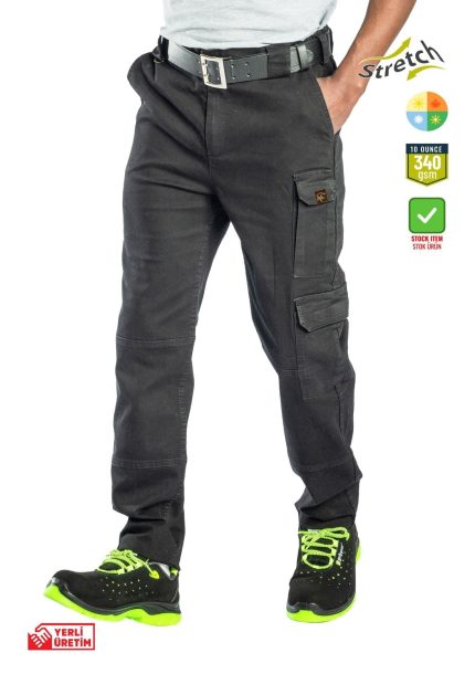 Safesawa Star Kot Pantolon Siyah 340 gsm